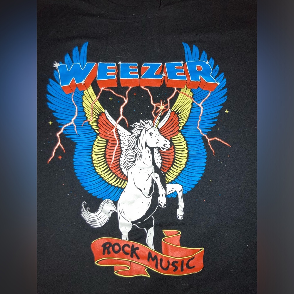 weezer unicorn rock music shirt